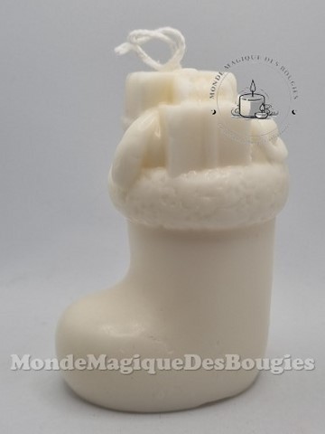Bougie botte noel