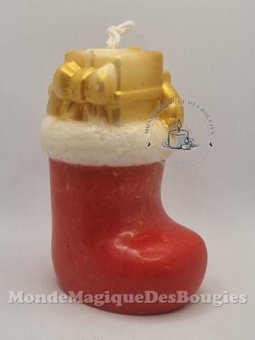 Bougie botte noel