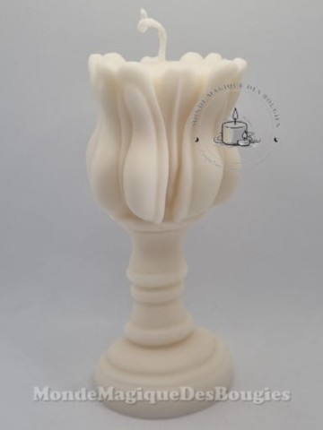 Bougies bougeoir tulipe