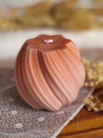 Bougie Boule Géométrique Ondulée