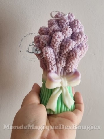 Bougies bouquet lavande