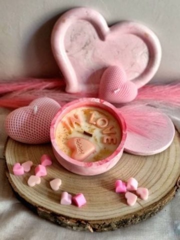 Bougies céramique in love