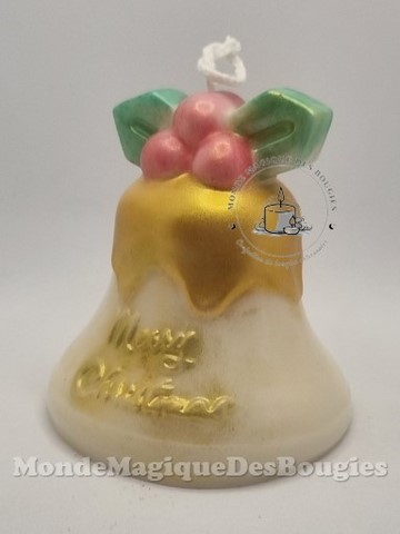 Bougie cloche noel