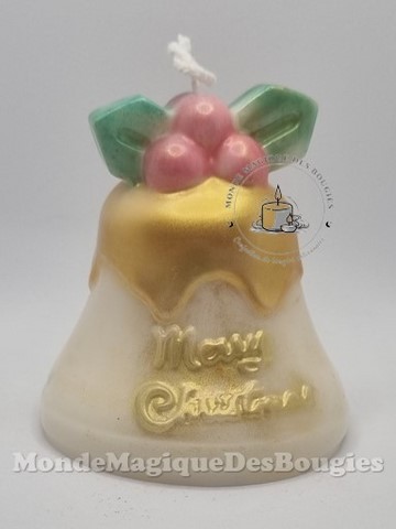 Bougie cloche noel