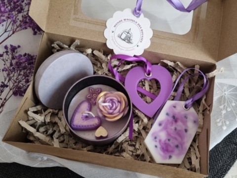 Bougie coffret fête des mères