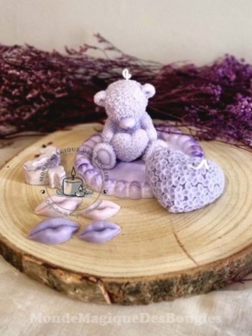 bougies nounours coeur