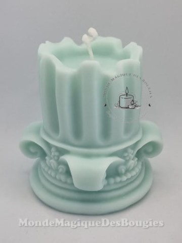 Bougie colonne romaine antique courte
