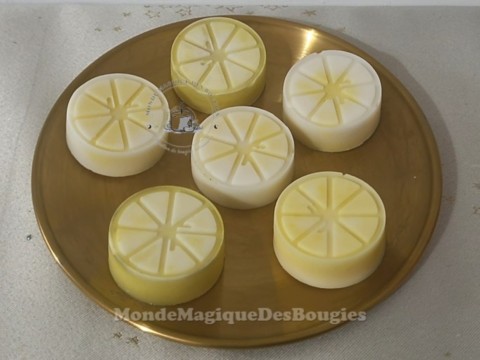 Bougies Fondant citron brule-parfum