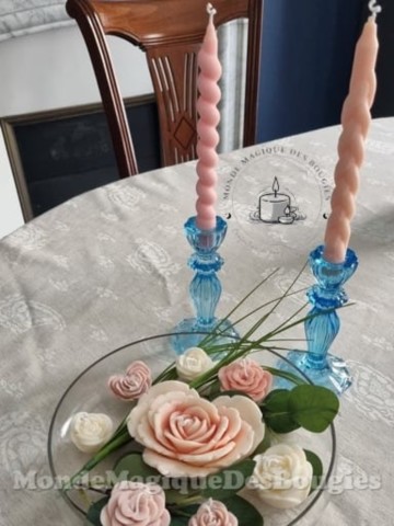 Bougies longues bougeoirs