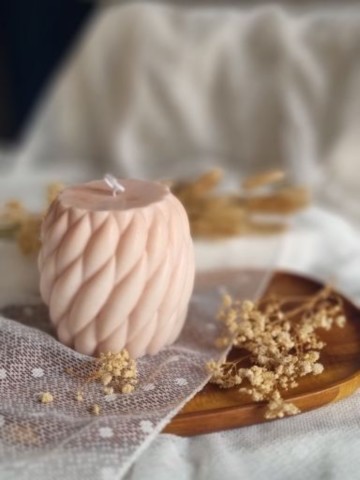 Bougie Pillié Torsadé Pelotte
