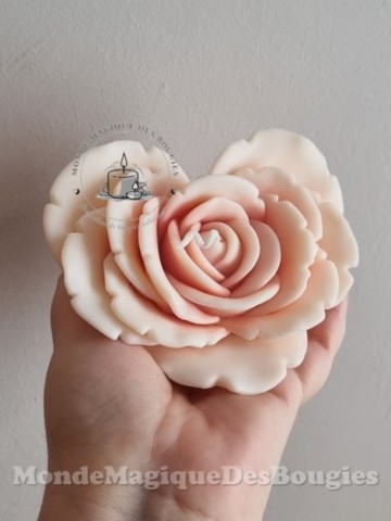 Bougies rose coeur