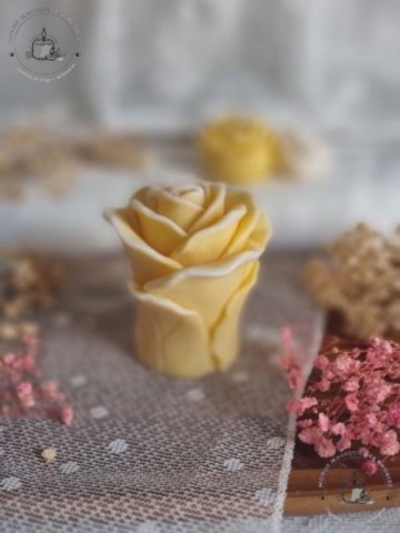 Bougies rose sur pied