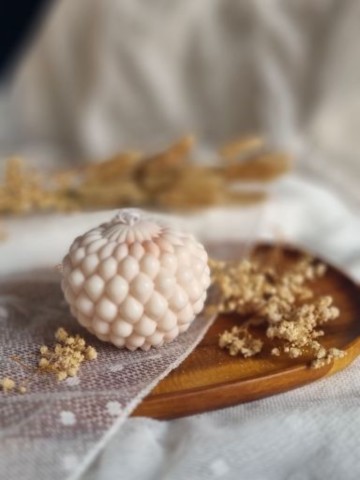 Bougie sphere goutelette