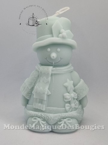 Bougies bonhomme neige