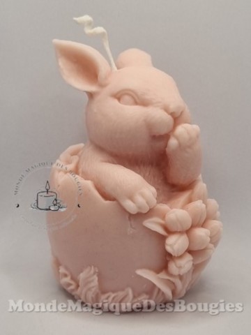 Bougie lapin œuf