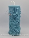 Bougie colonne romaine antique tourbillonnante